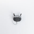 VOID wireless charger with its silver braided cable wrapped around it